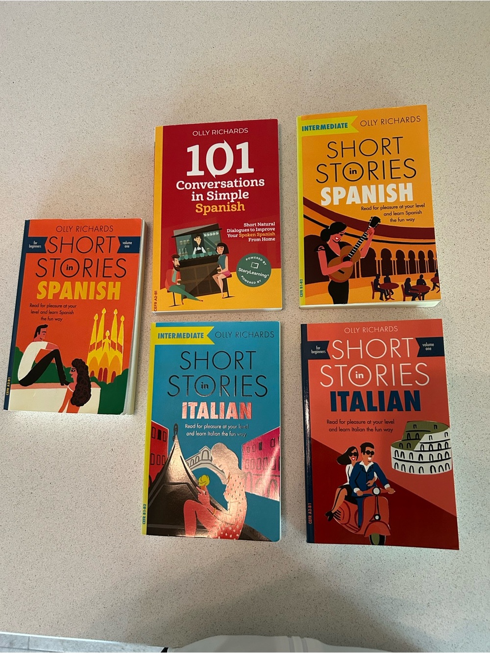 SPANISH and ITALIAN books